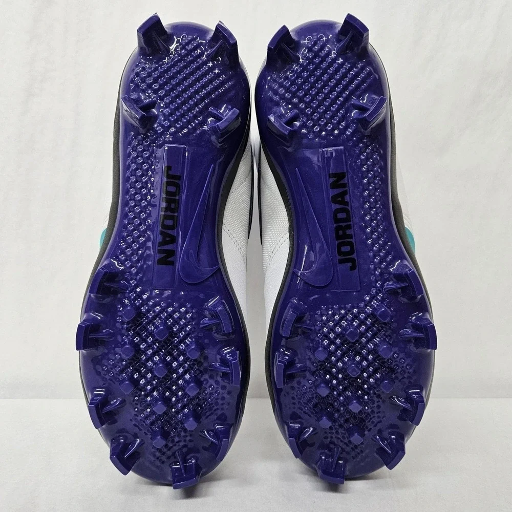 Jordan Stadium 90 Low MCS Baseball Cleats HQ0211-105 White Purple Men Size‎ 12